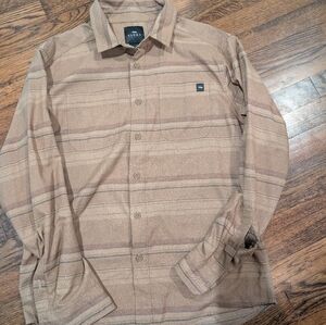 Sitka Ambary LS Shirt Men's Tan Striped Shirt